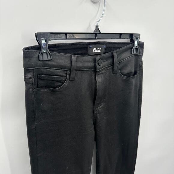 PAIGE DENIM Hoxton Ankle in Black Fog Luxe Coating // 26 - Picture 5 of 10